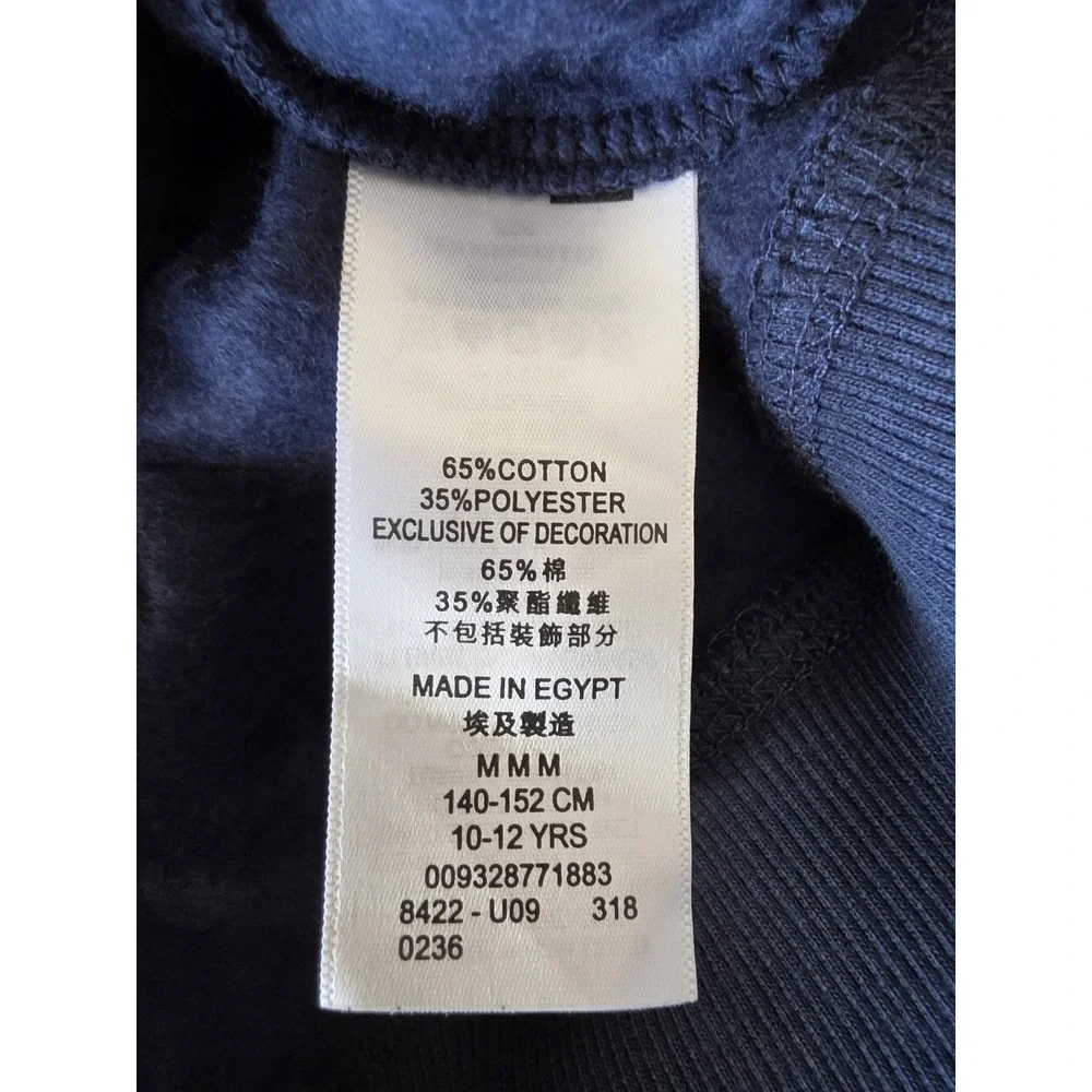 Levi's Kids Hoodie M 10-12 Navy Blue Long Sleeve Pullover Sweatshirt